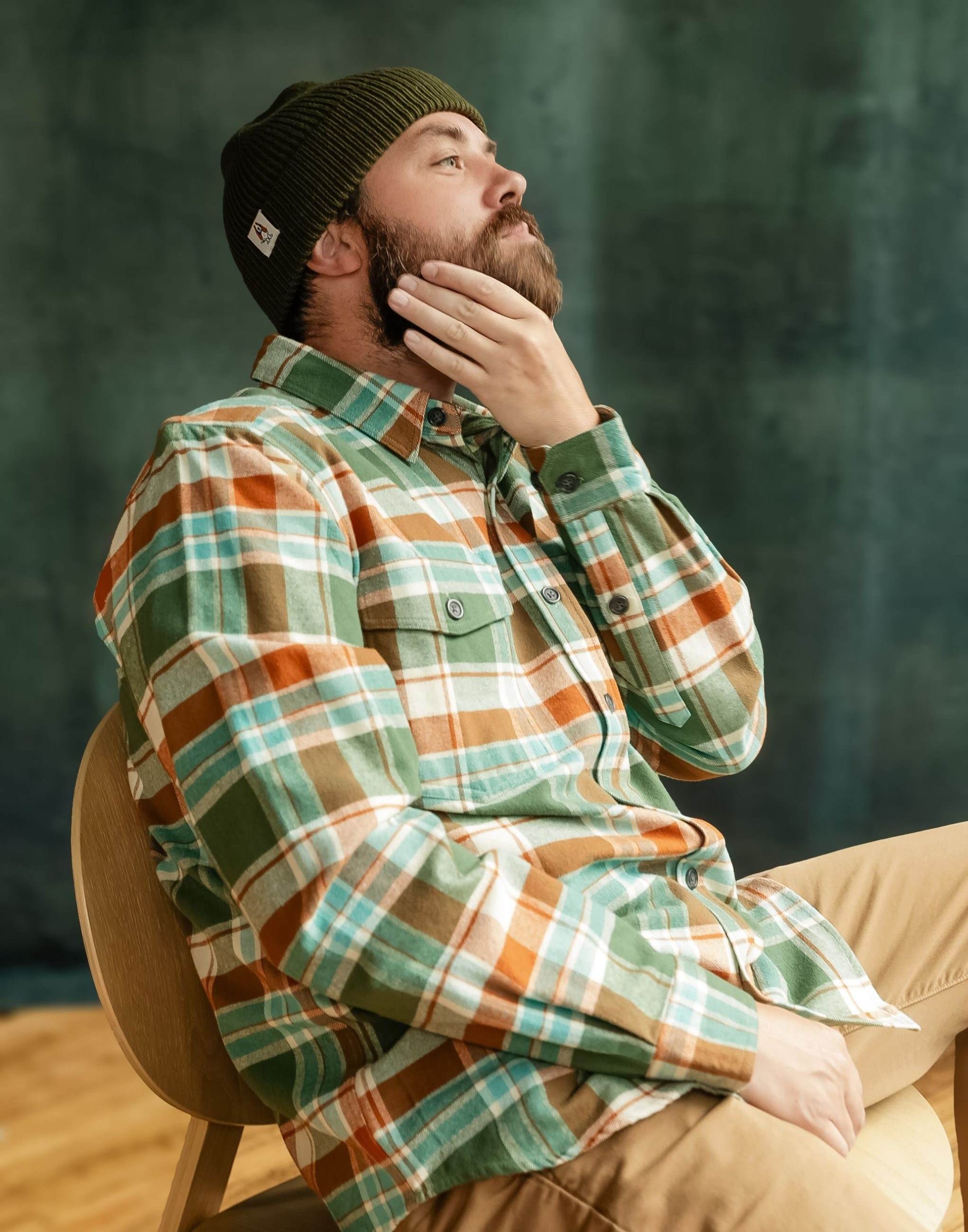 Best_Flannel_Modern_Fit_Mens_orange_blue