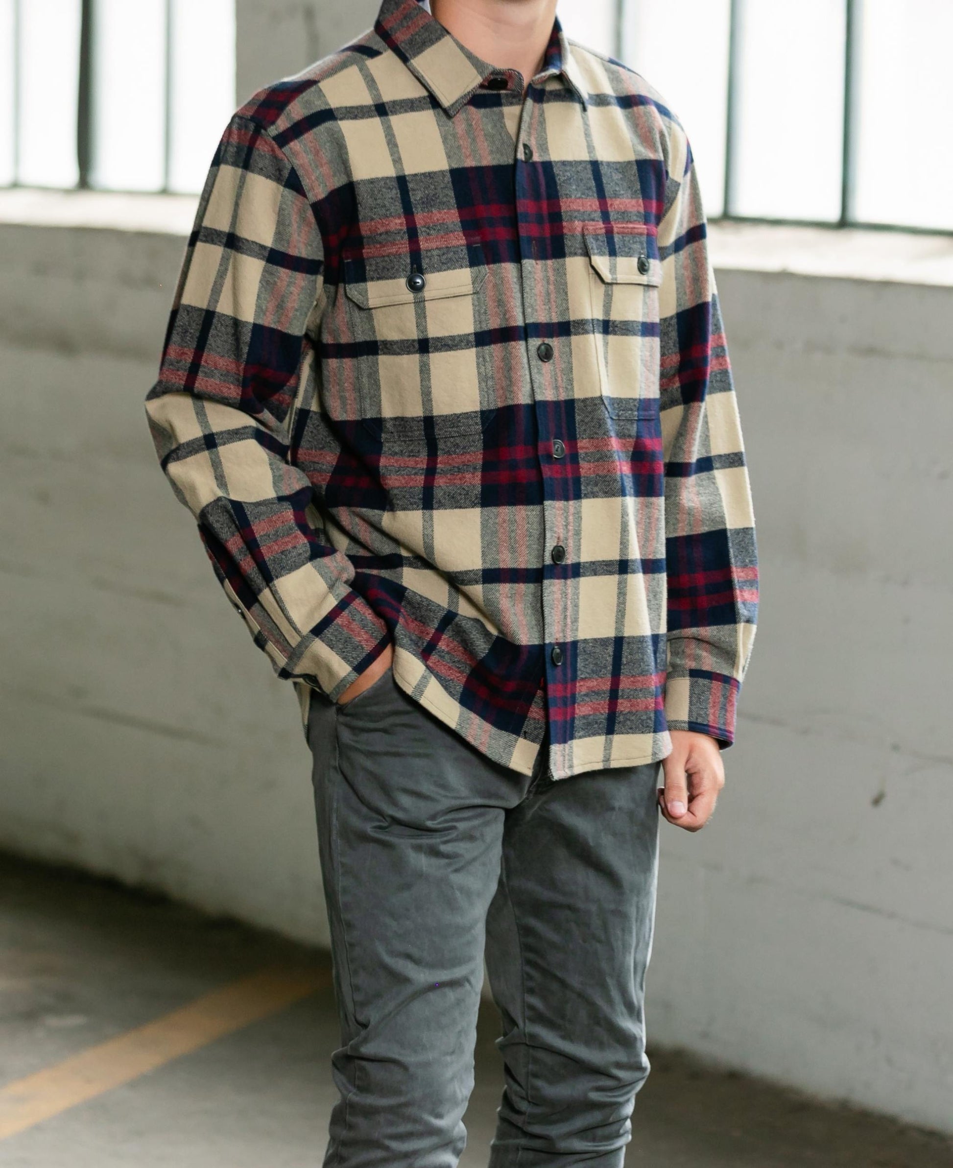 Mens_Wool_Flannel_Classic_Fit_Red_Tan_and_Navy