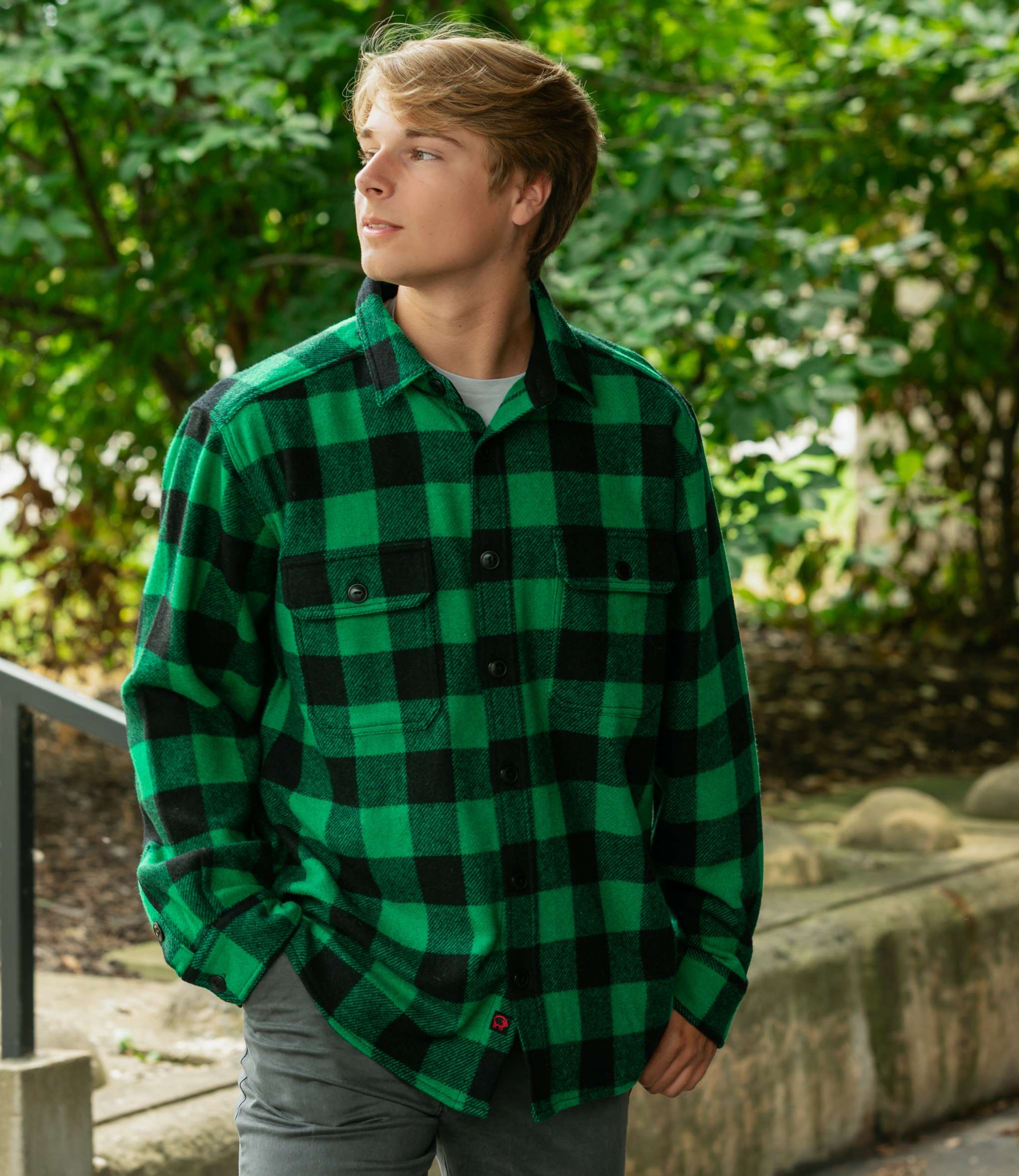 Men's Classic Washable Wool Shirt – 9.75 oz Tall Fit | Woolly Dry