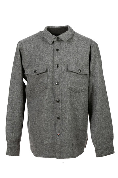 Grey_Mens_flannel_wool_Shirt