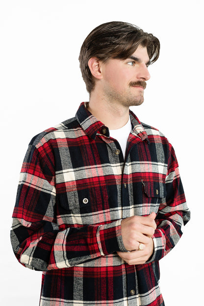 Men's Flannel Shirt - Classic Fit - 7 OZ Woolly Dry Goods