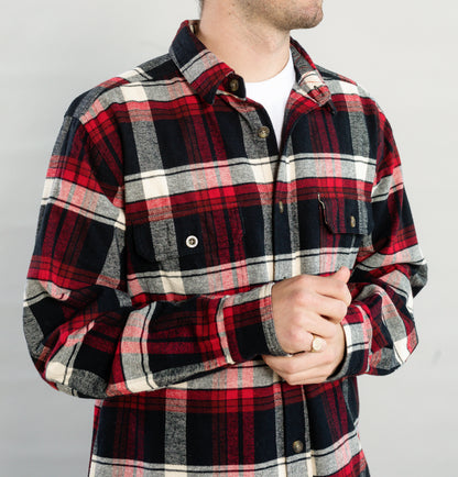 Men's Flannel Shirt - Classic Fit - 7 OZ Woolly Dry Goods