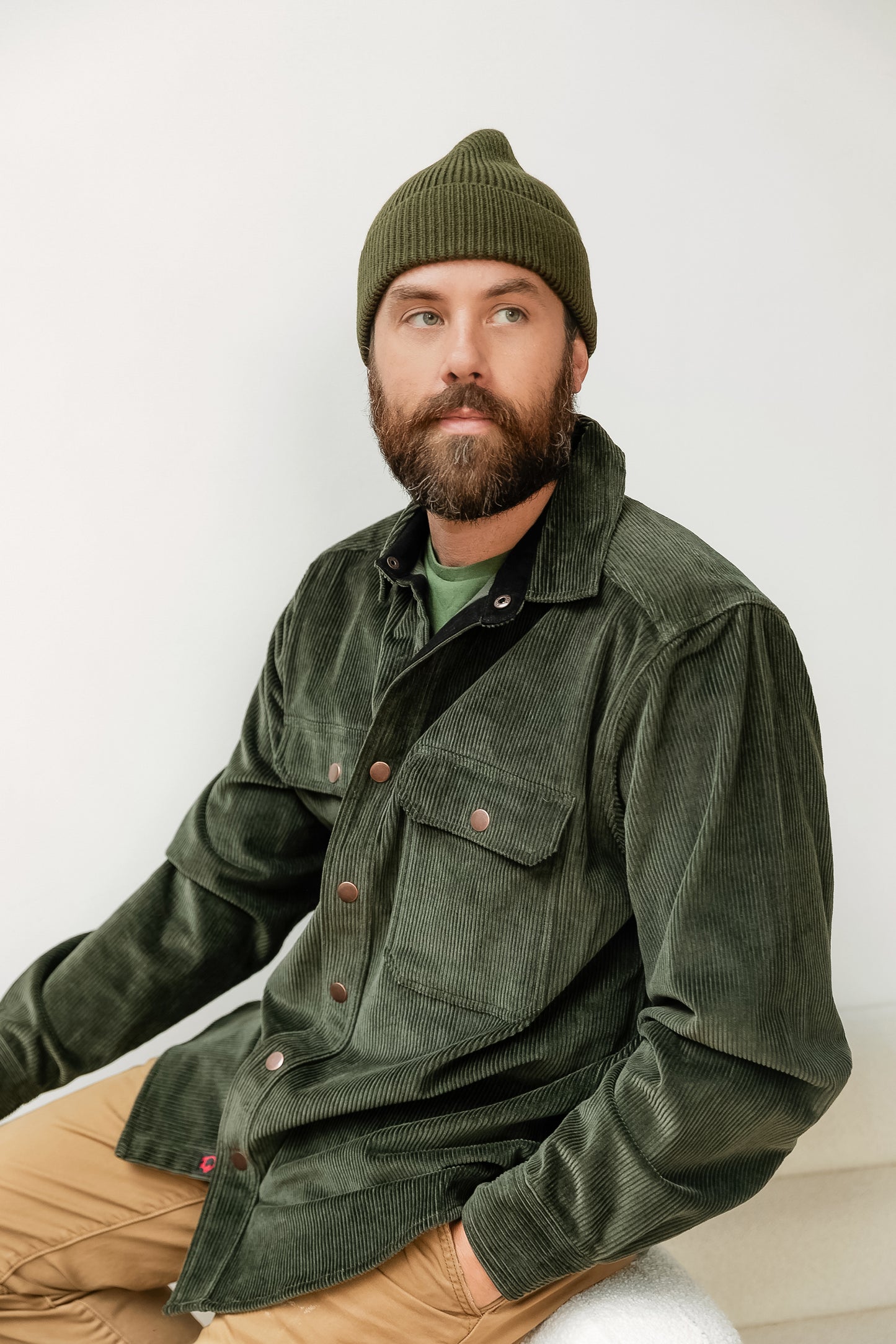 Mens Corduroy Shirtjac | Tall Woolly Dry Goods