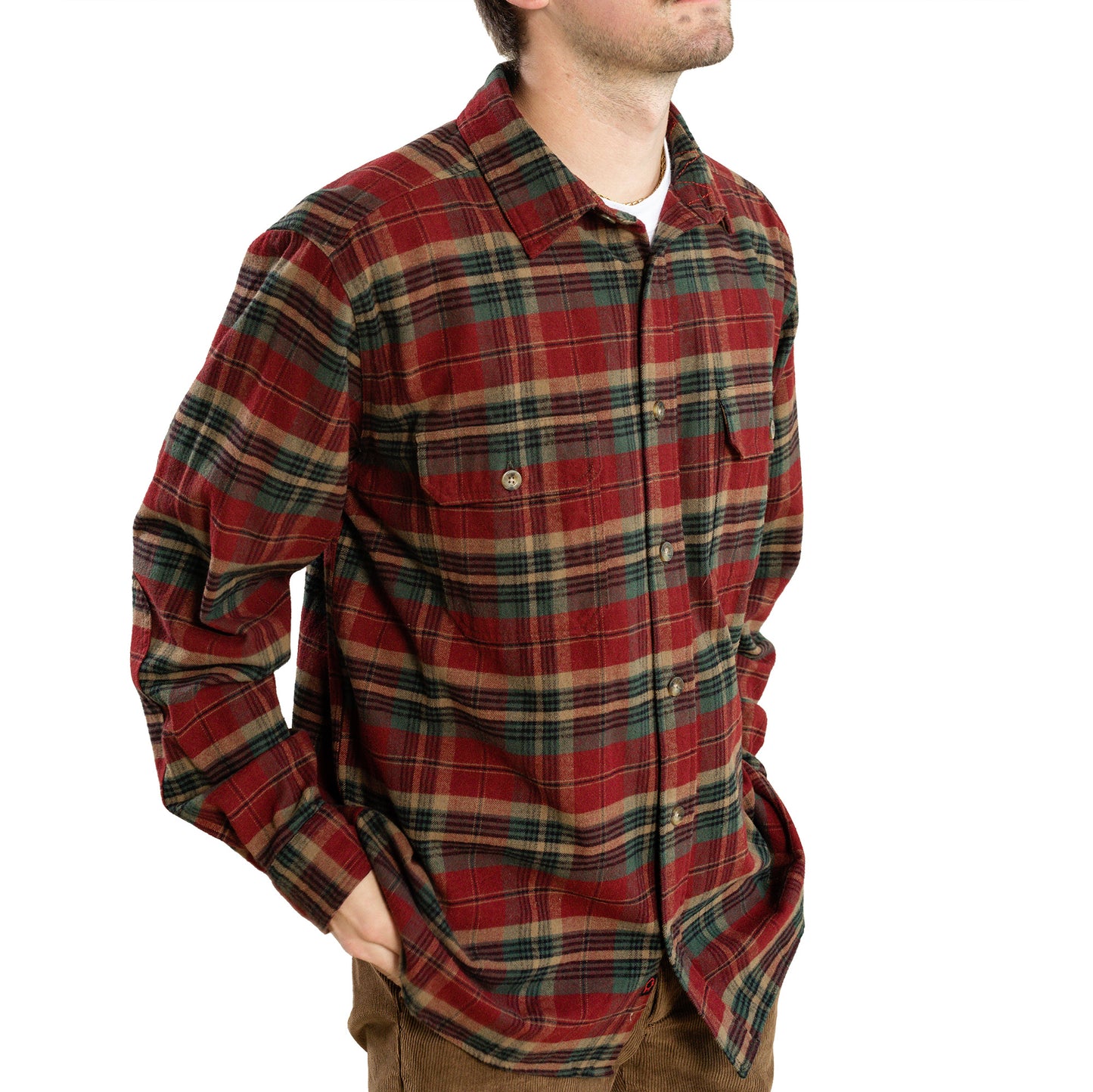 Men's Flannel Shirt - Classic Fit - 7 OZ Woolly Dry Goods