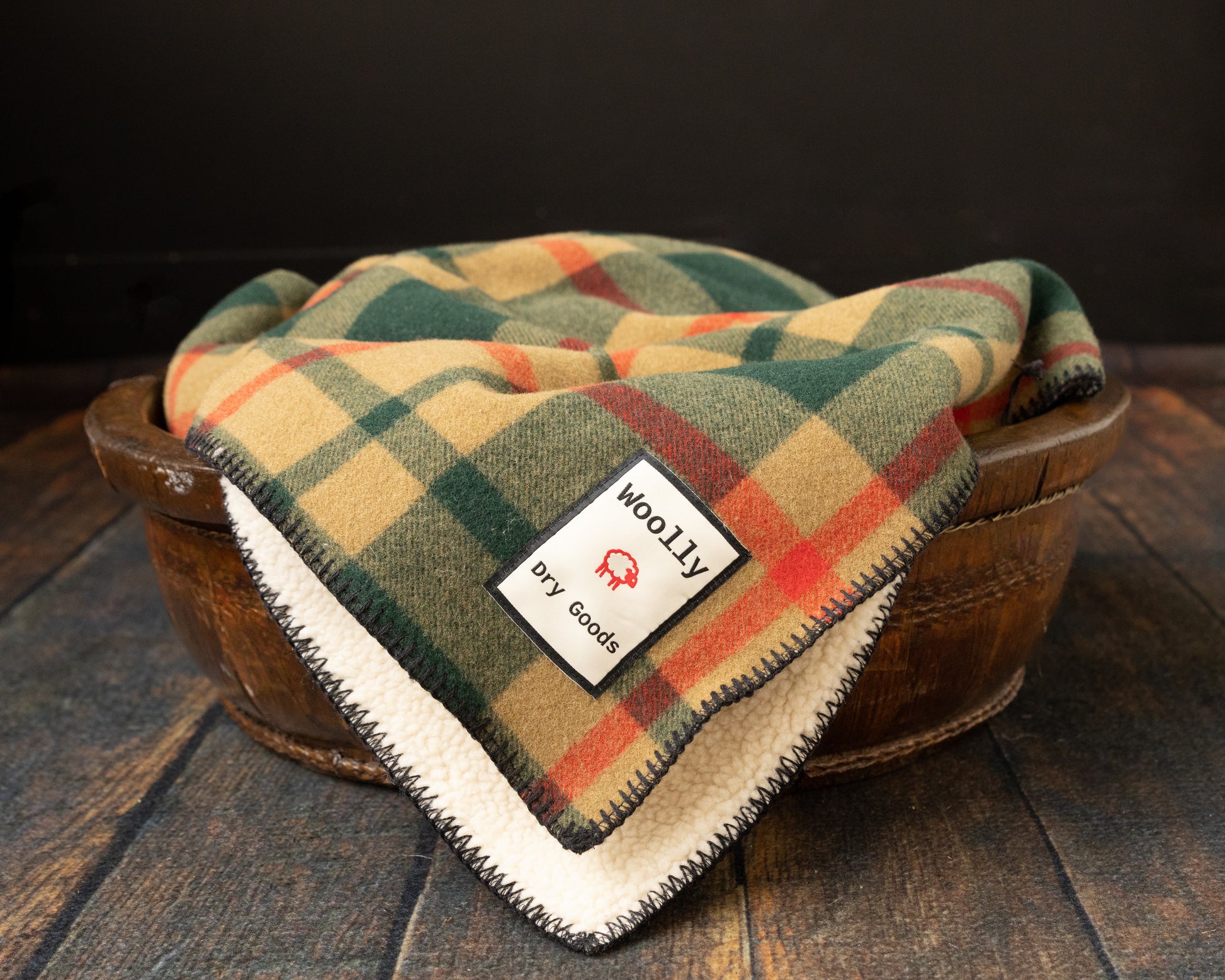 Sherpa-Backed Blankets Woolly Dry Goods