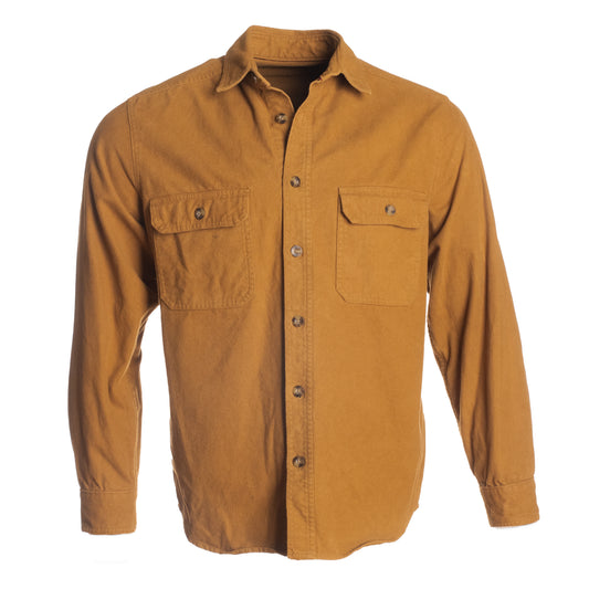 Men's Solid Flannel Shirt - 9 OZ Woolly Dry Goods