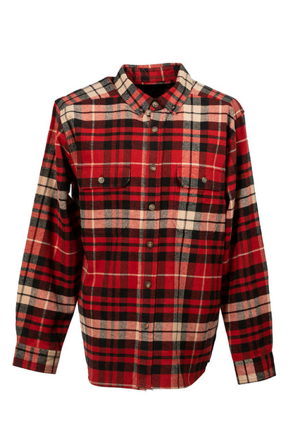 7 OZ Flannel Button Down – Reg
