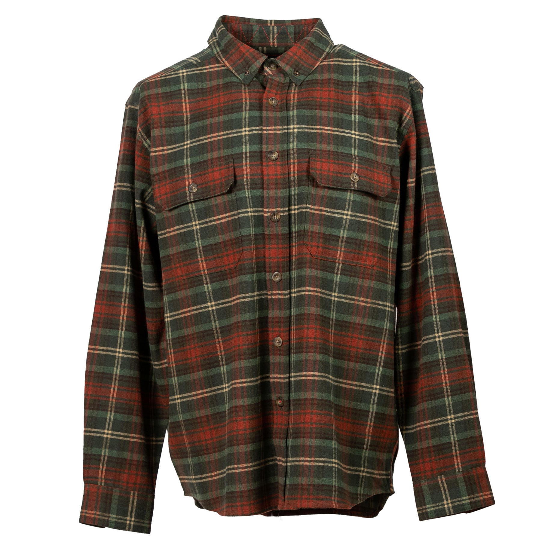 Men's Flannel Button Down 7 OZ | Classic Fit | Tall Woolly Dry Goods