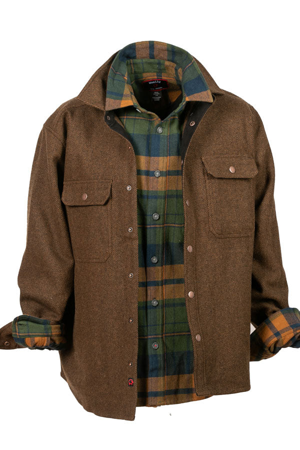 MEN’S WOOLLY FLANNEL SHIRTJAC- 9 OZ SHIRTS (TALL) Woolly Dry Goods