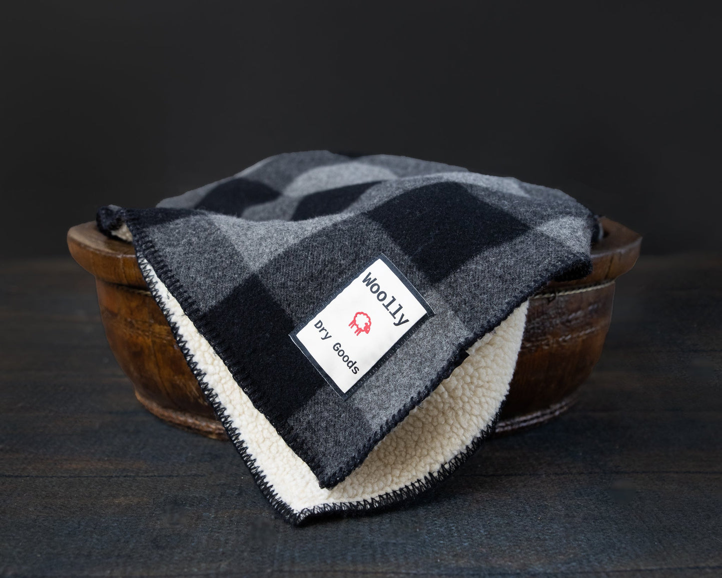 Woolly Sherpa-Backed Blanket Woolly Dry Goods